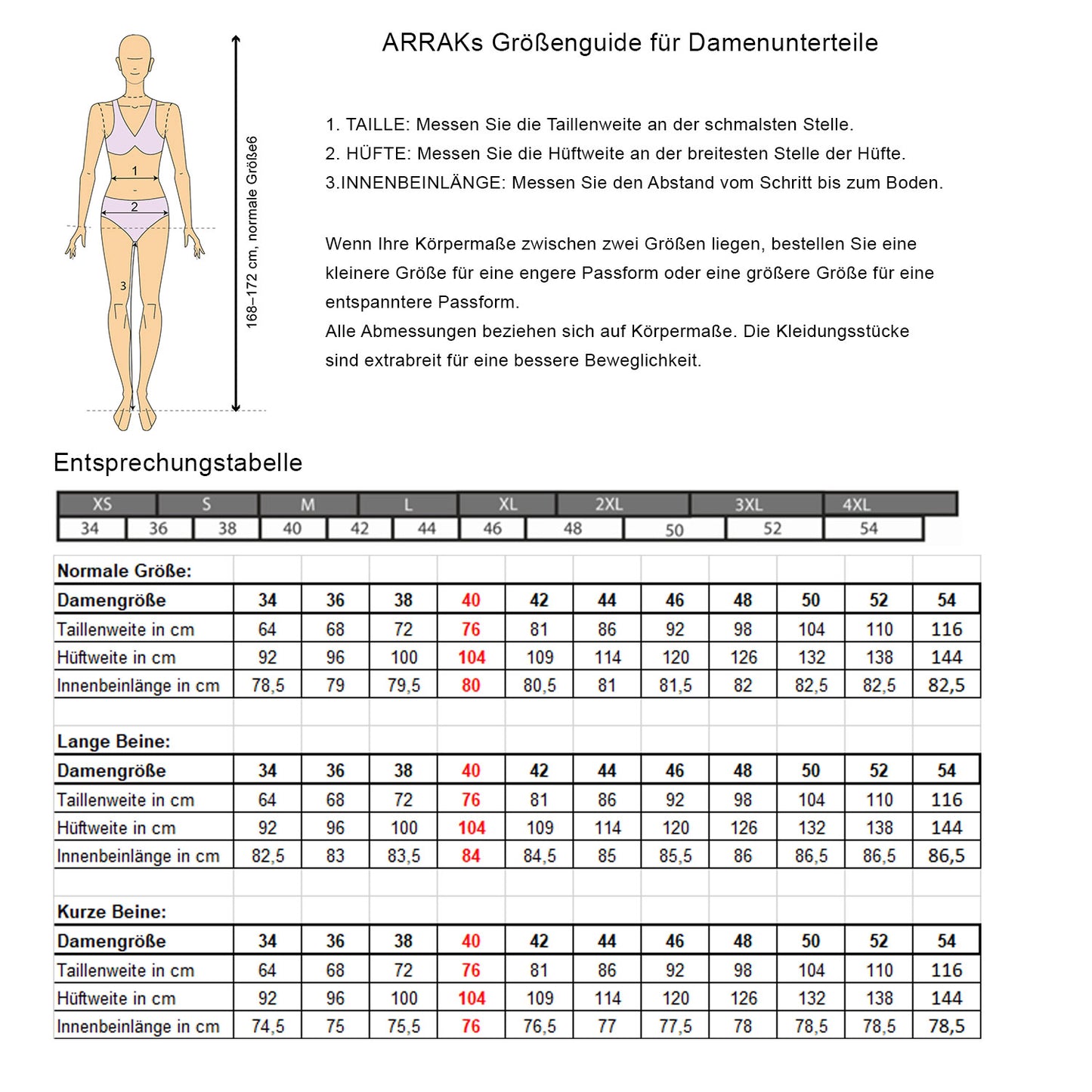 Arrak Regenhose Damen