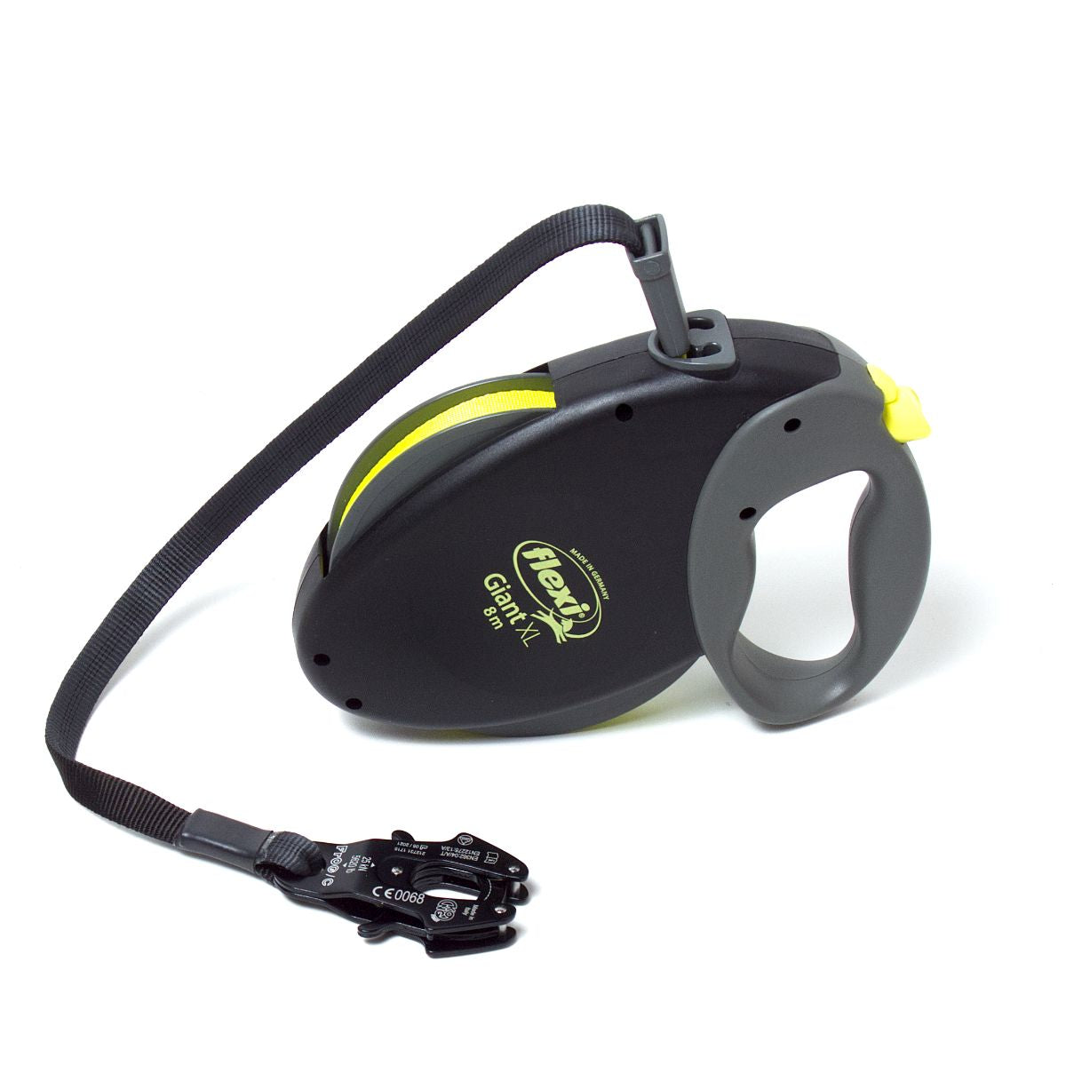Flexi Giant Neon Gurt-Leine Kong Frog L