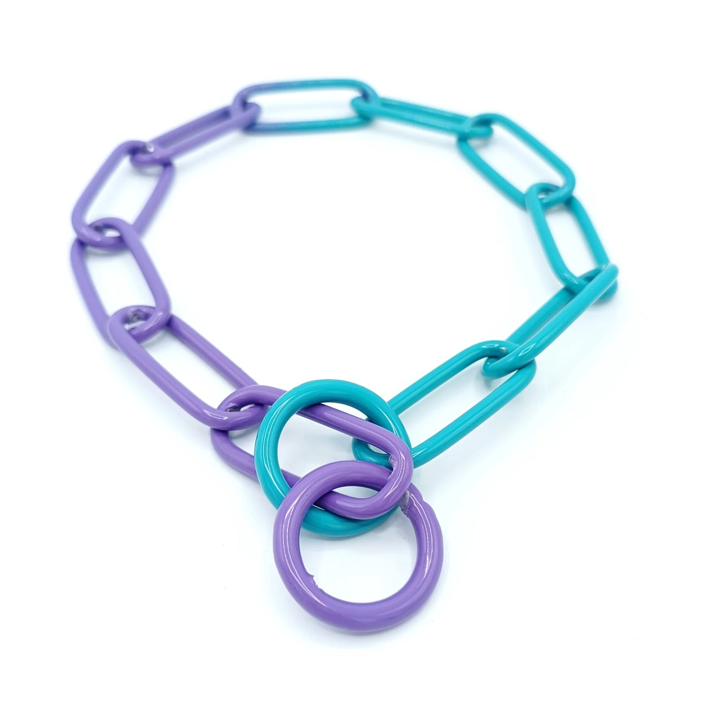 Buntes Kettenhalsband langgliedrig