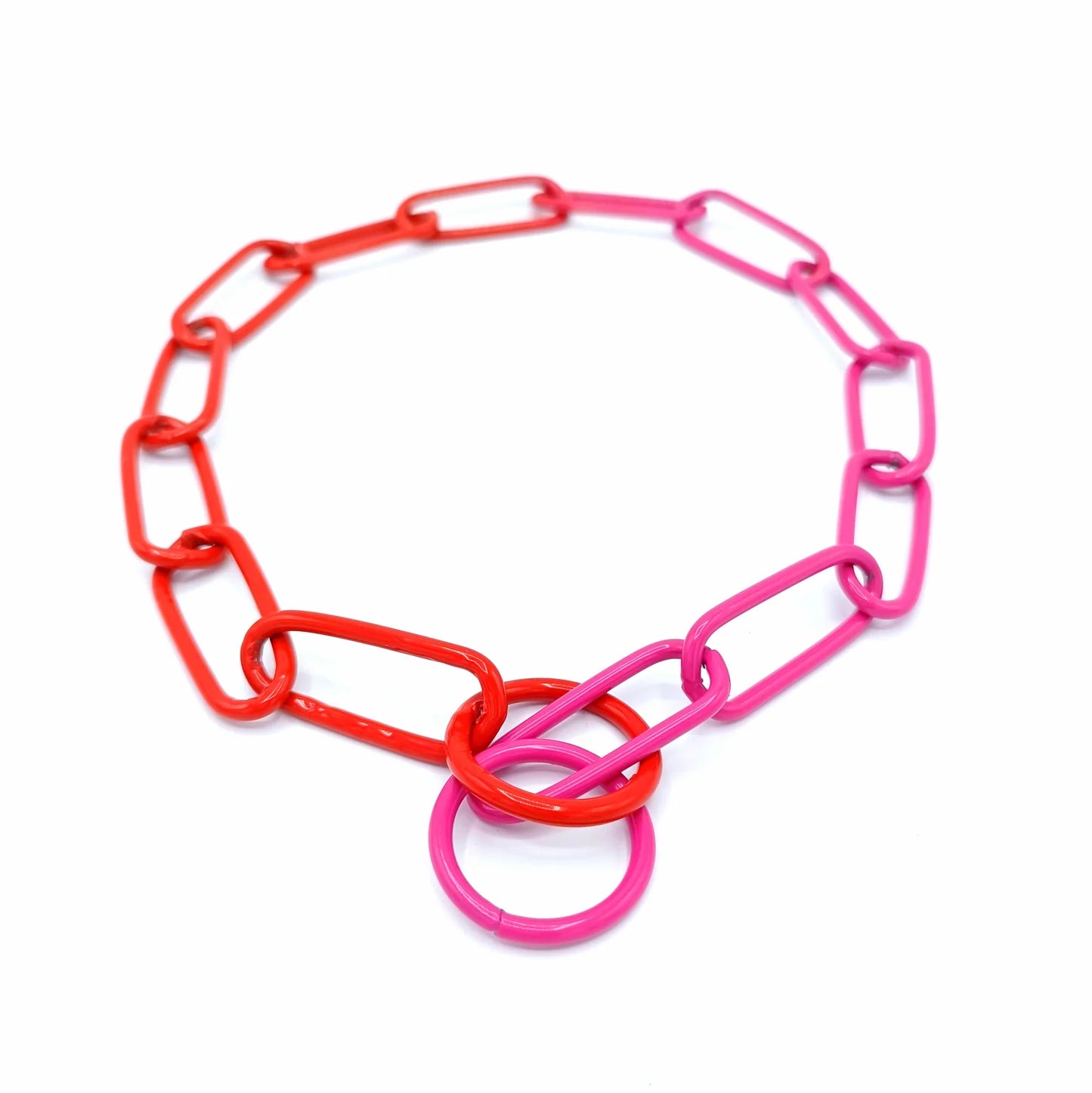 Buntes Kettenhalsband langgliedrig (schmal)