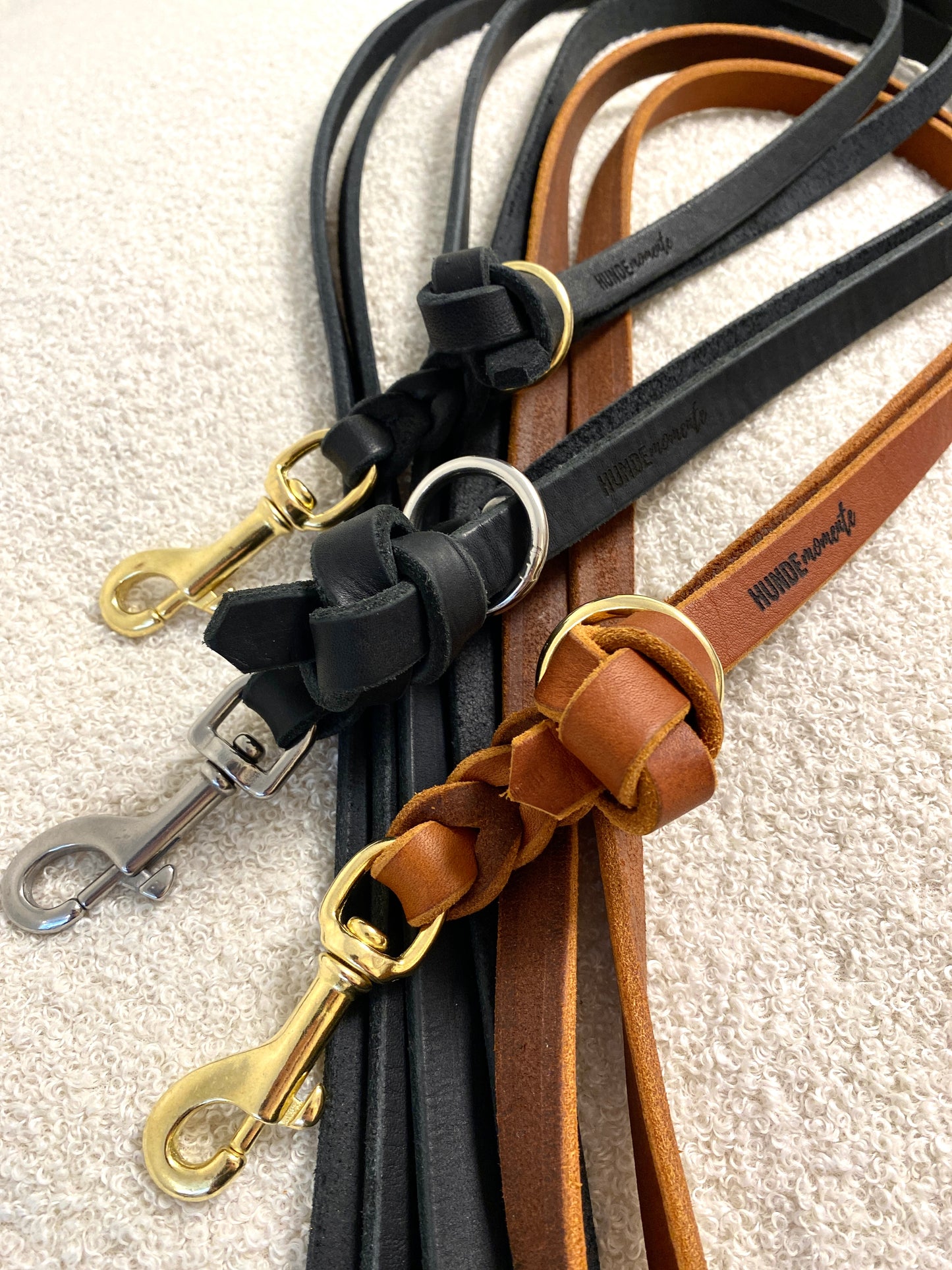 Knopfleine Fettleder swiss made