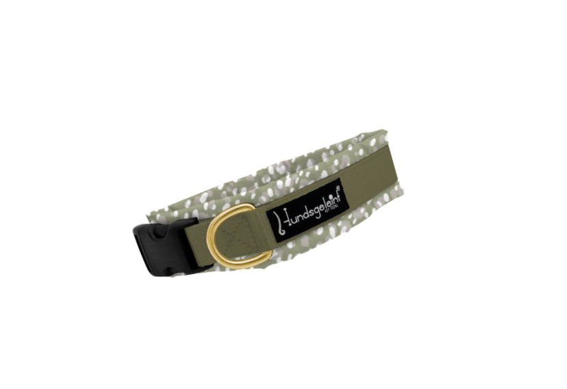 Halsband oliv mit Schnalle