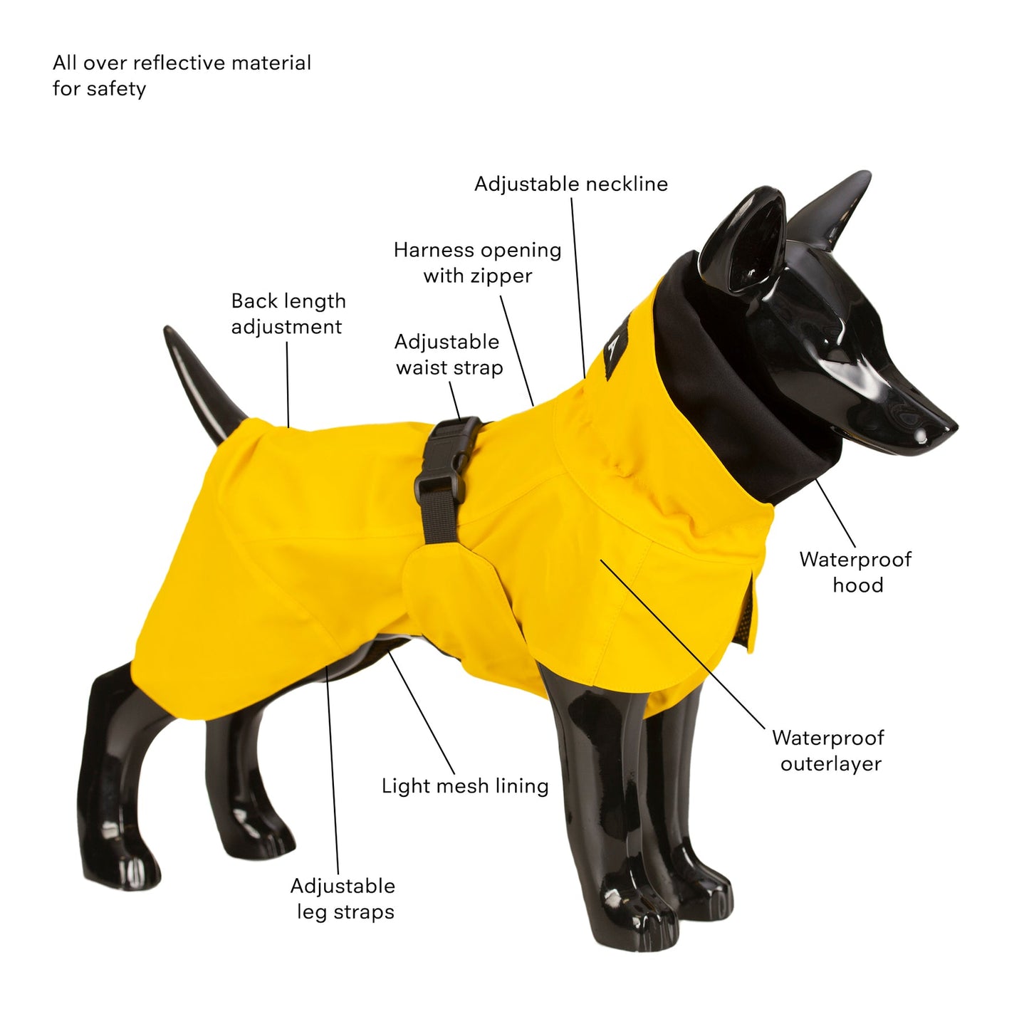 PAIKKA Visibility Raincoat Lite
