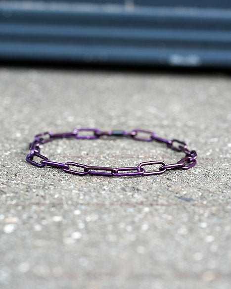 Karabinerkette Special Edition Lila - Langgliedriges Kettenhalsband