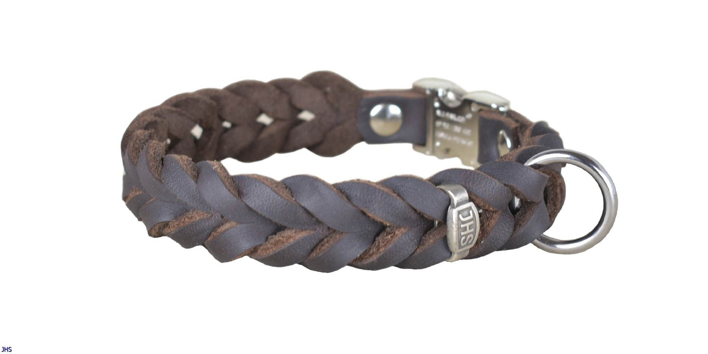 Halsband Fettleder mit Click-Verschluss