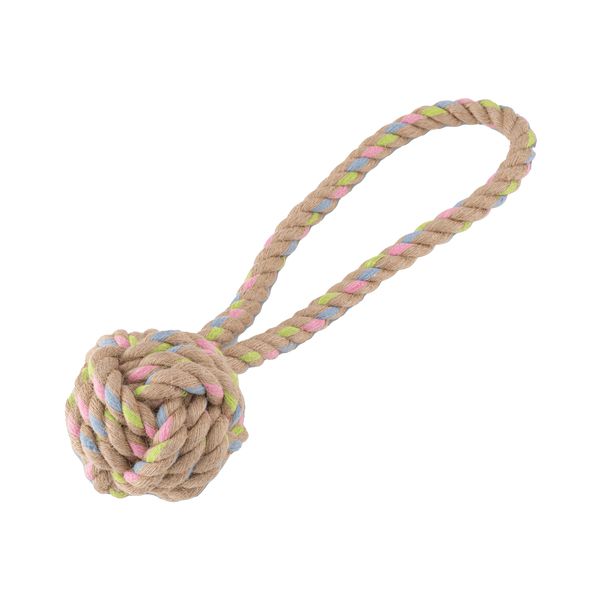 Beco Pets Hemp Rope Ball on Loop