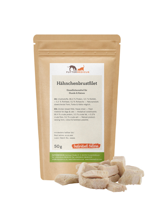 Hähnchenbrustfilet gefriergetrocknet
