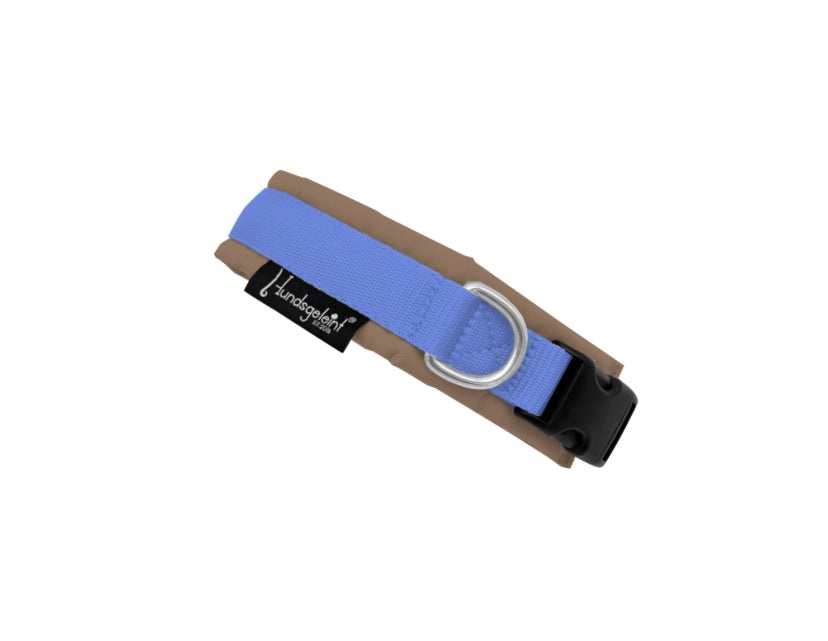 Halsband kornblumenblau mit Schnalle