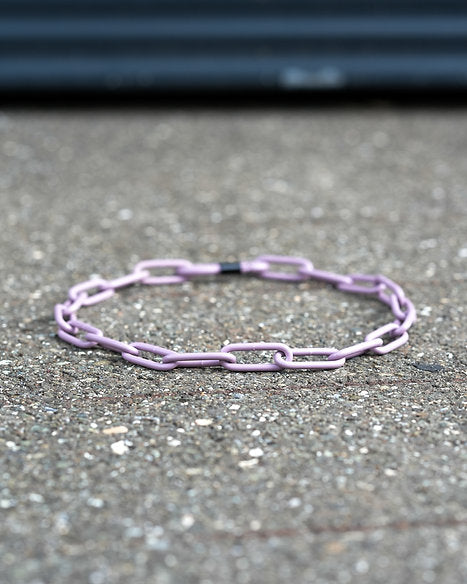 Karabinerkette Special Edition Lila - Langgliedriges Kettenhalsband