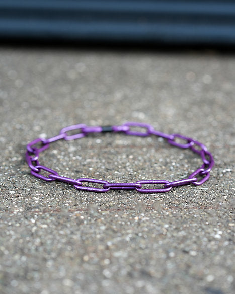 Karabinerkette Special Edition Lila - Langgliedriges Kettenhalsband